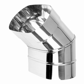 Kolano kominowe owalne 45° 140/250 żaroodporne