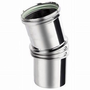 Kolano kominowe Turbo 15° fi 80 kwasoodporne