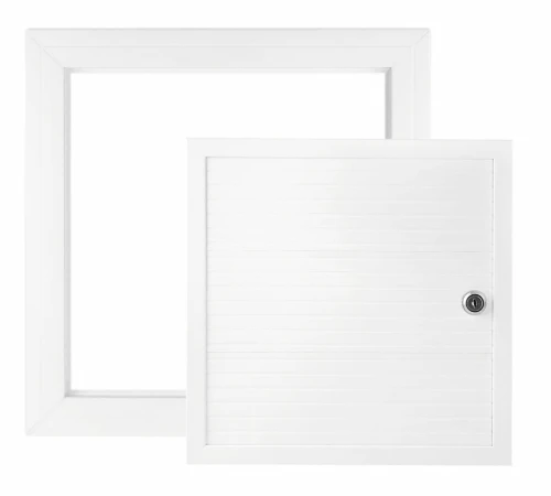 Maskownica komorowa PVC 80x120 biała zamek