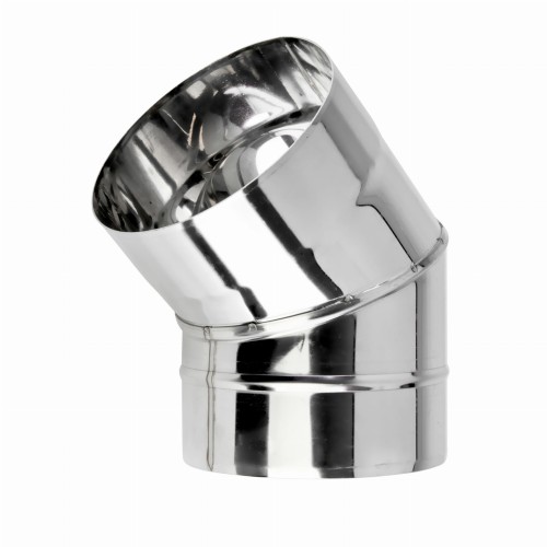 Kolano kominowe 45° fi 125 żaroodporne