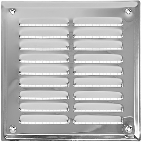 Kratka wentylacyjna 14x14 nierdzewna skośna