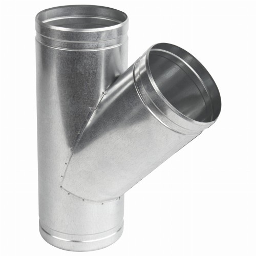 Trójnik wentylacyjny 45° fi 200 ocynkowany