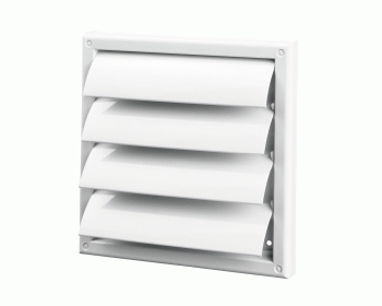 Żaluzja grawitacyjna ścienna WP MV fi 125 biała
