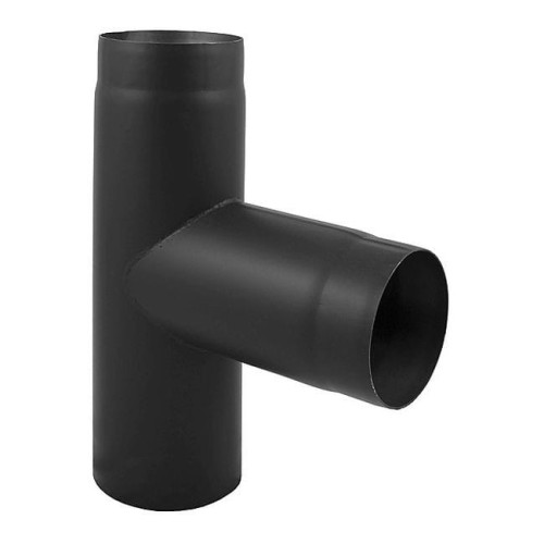 Trójnik spalinowy czarny 90° fi 220 Darco
